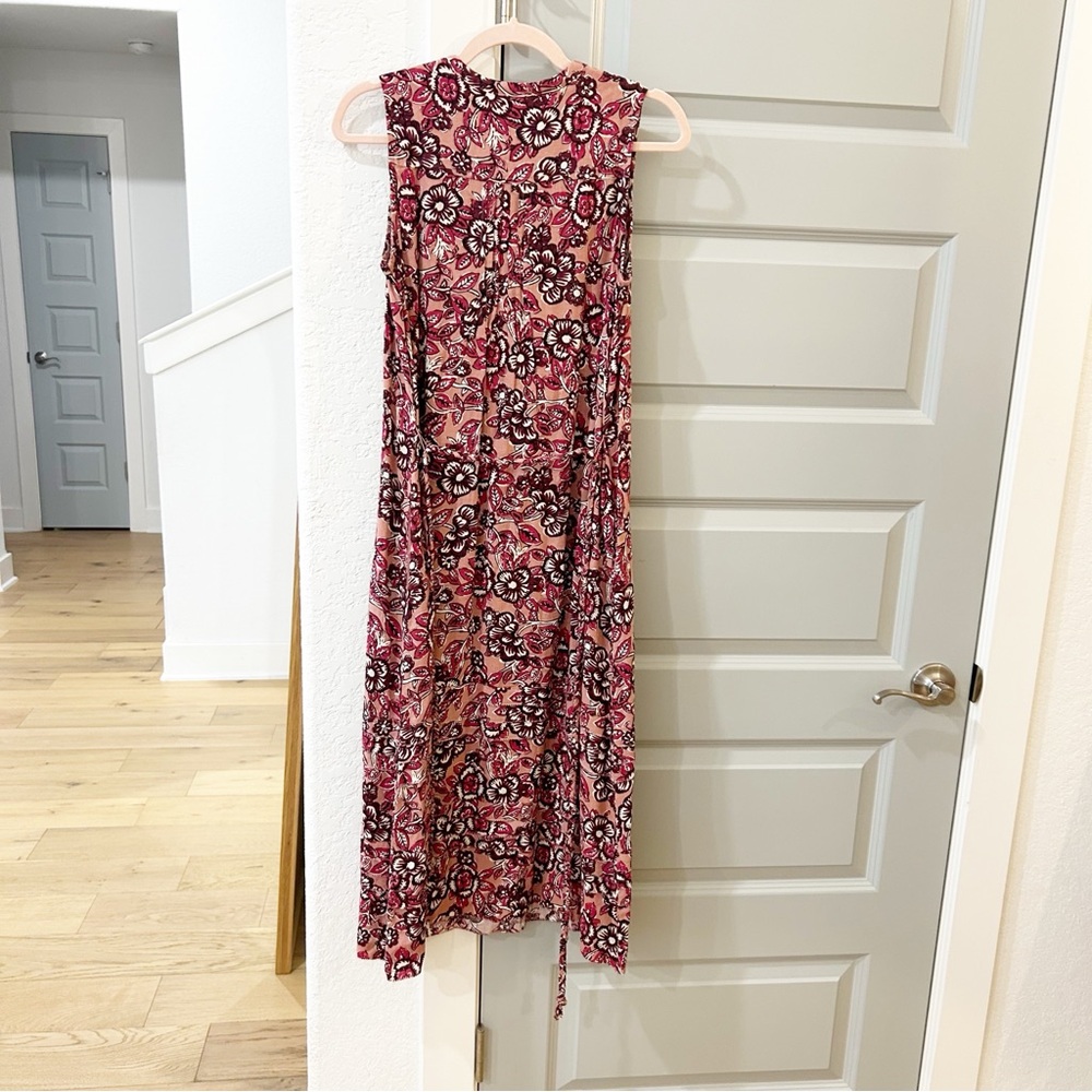 NWT Faherty Isha Floral Midi Dress Rose Desert Blossom - Picture 3 of 4
